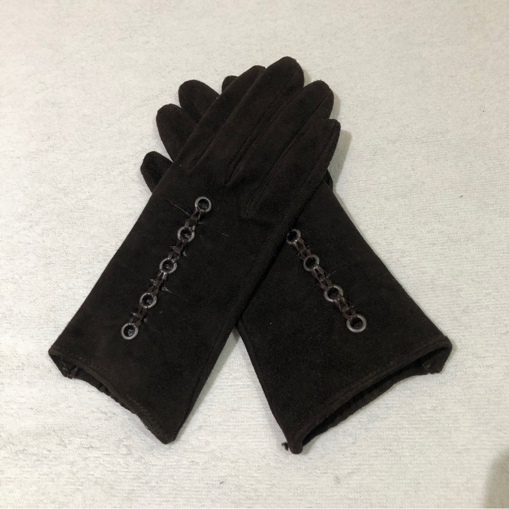 Gucci Leather Gloves, Made In Italy, Genuine Leather,… Gem